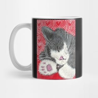 Sleeping kitten cat Mug